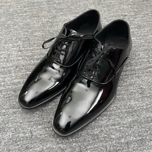 Suitsupply Tuxedo Oxford Shoes Men 42.5 US 9.5 Black Patent Leather Formal Event